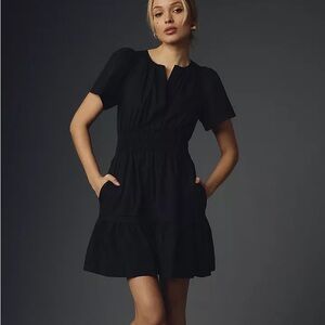 Anthropologie Somerset Mini Dress - Black - Size Large